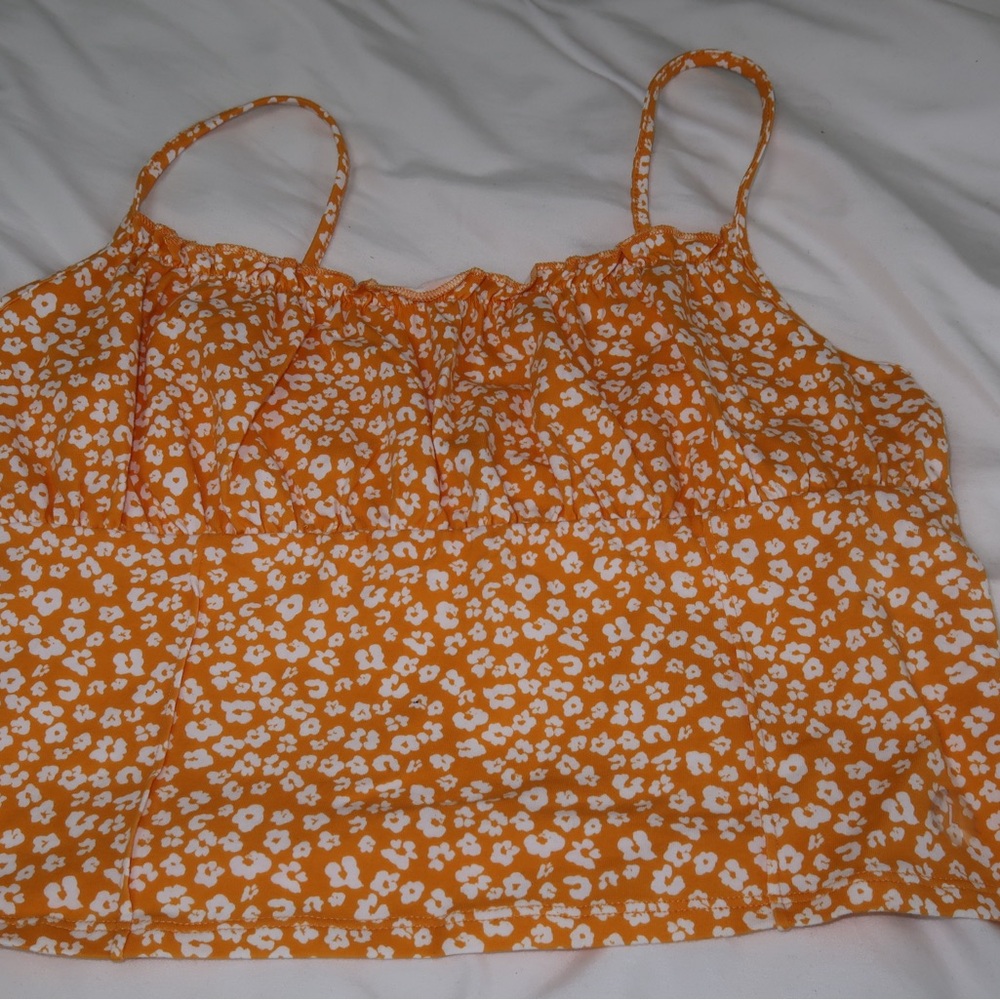 yellow floral cami
